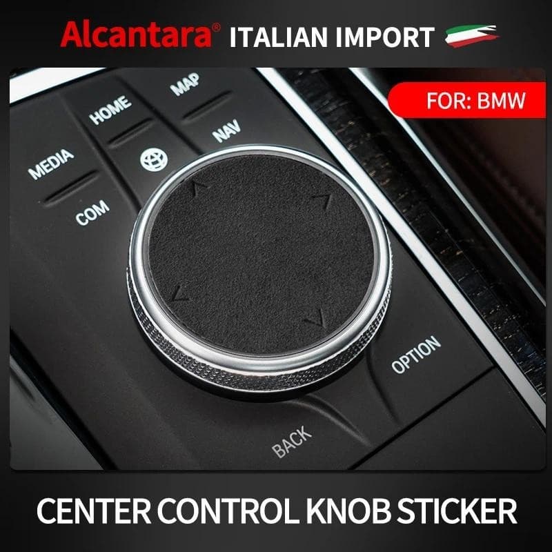 Alcantara Para BMW F20 F30 F36 F10 G20 G30 1 2 3 4 5 Série X3 F25 X4 X5 X6 Guarnição Interior Botão Multimídia Capa Ades