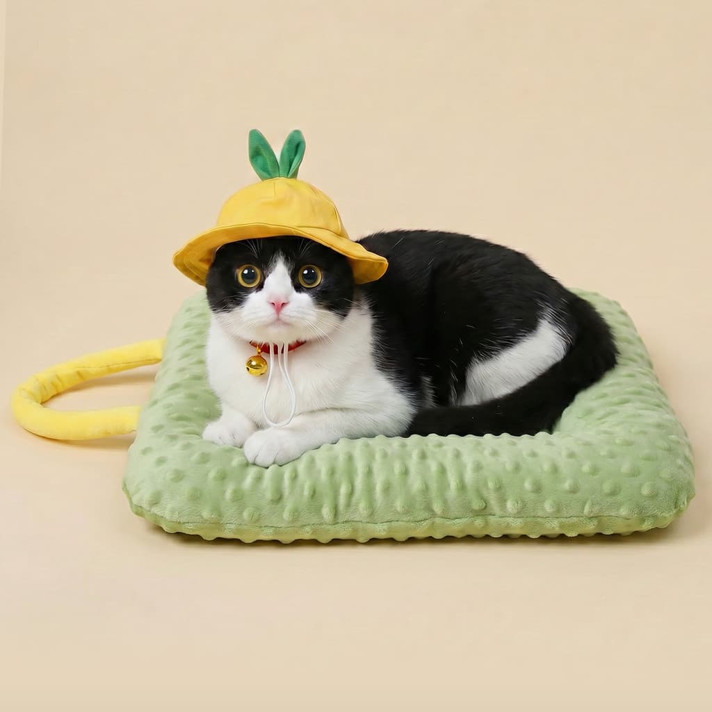 Gatinho quente gato esteira de dormir Pet dormir deitado almofada macia engrossado gato maca almofada quatro estações Un
