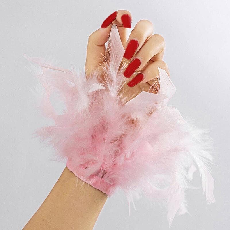 (WHDR) Mangas De Pulseira De Penas De Pelúcia De 8 Cores Para Manicure Nail Art Hand Photo Decor