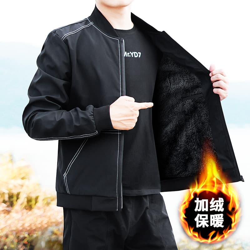 Jaqueta de lã Extra fina masculina outono inverno novo estilo Casual All-Match na moda solta tamanho grande jaqueta masc