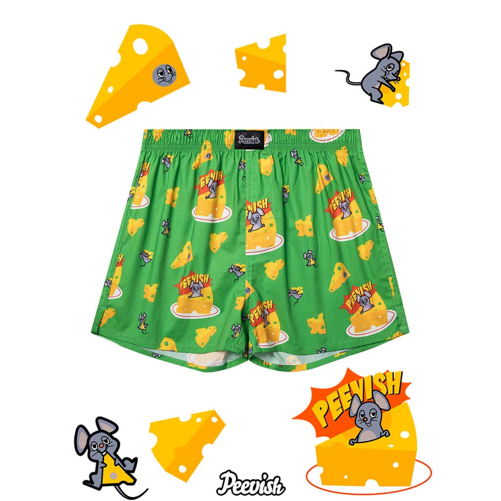 PEEVISH PEEVISH Calças de seta de algodão puro Roupa íntima fofa Homens Mulheres Casais Casa Calças de pijama curtas Cal