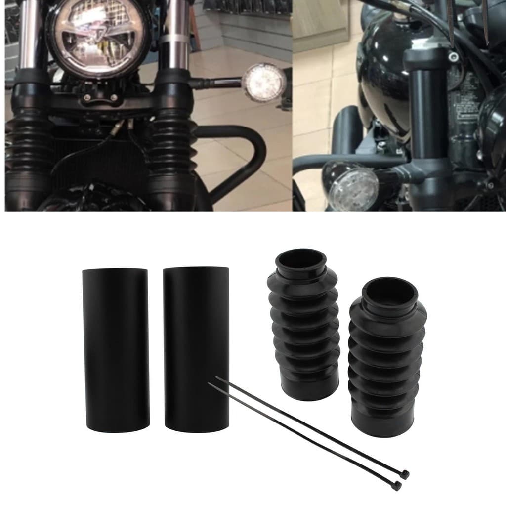 Motocicleta Garfo Dianteiro Amortecedor Capa De Poeira Gaiter Para Triumph Bonneville Bobber 2017-2024