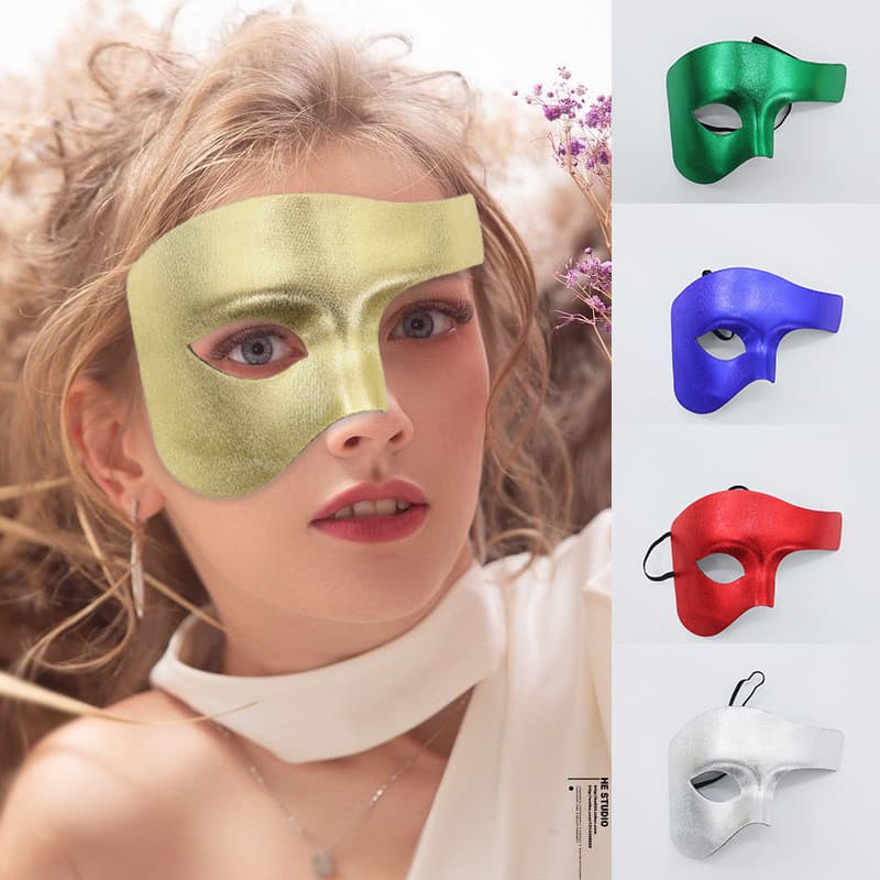 Máscara de Halloween estilo europeu americano criativo composto meia máscara facial veneza baile festa feminino maquiage