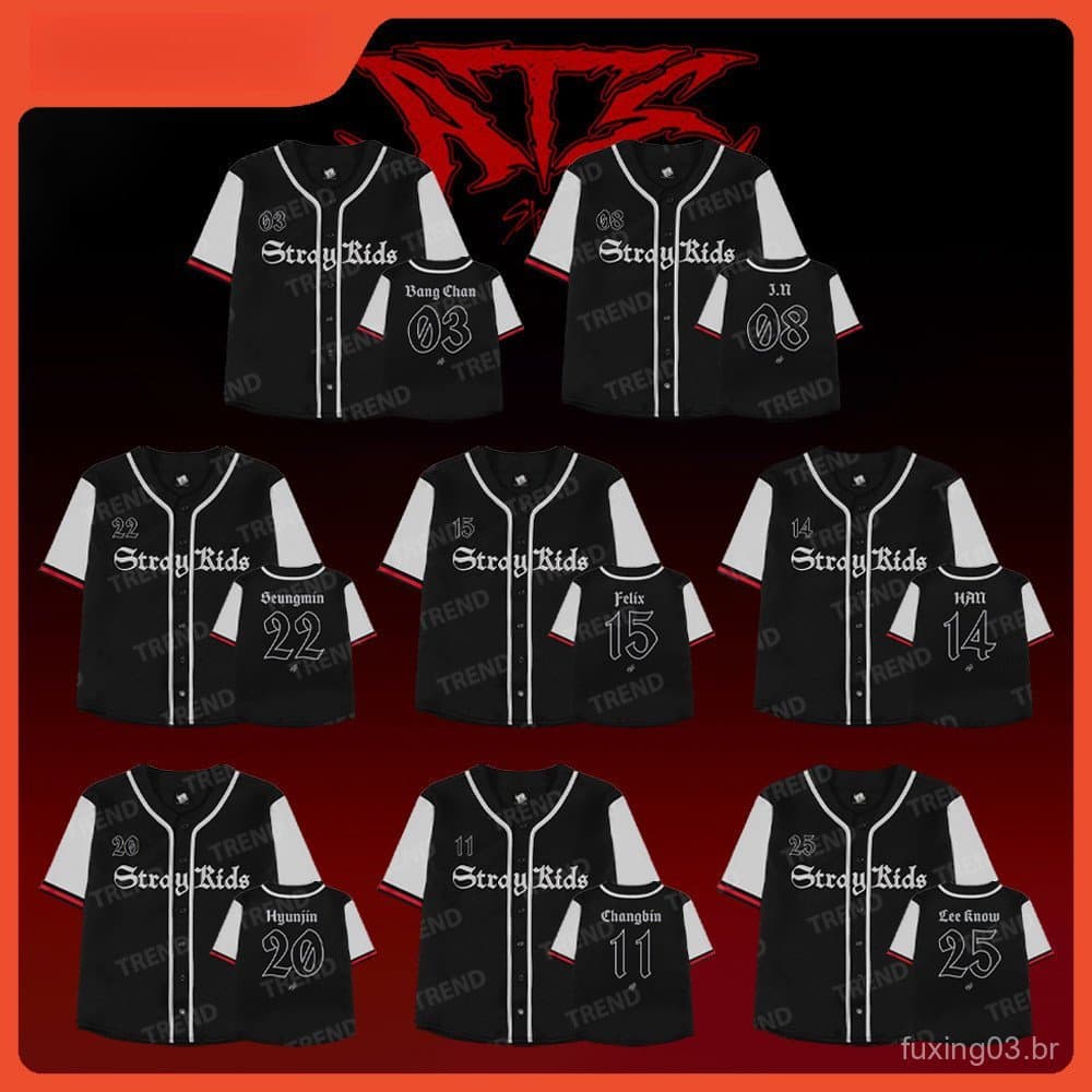2025 Stray Kids " dominATE " World Tour Merch Camisa Unissex Vintage Moda Solta Hyunjin HAN Felix BangChan Camiseta Impr