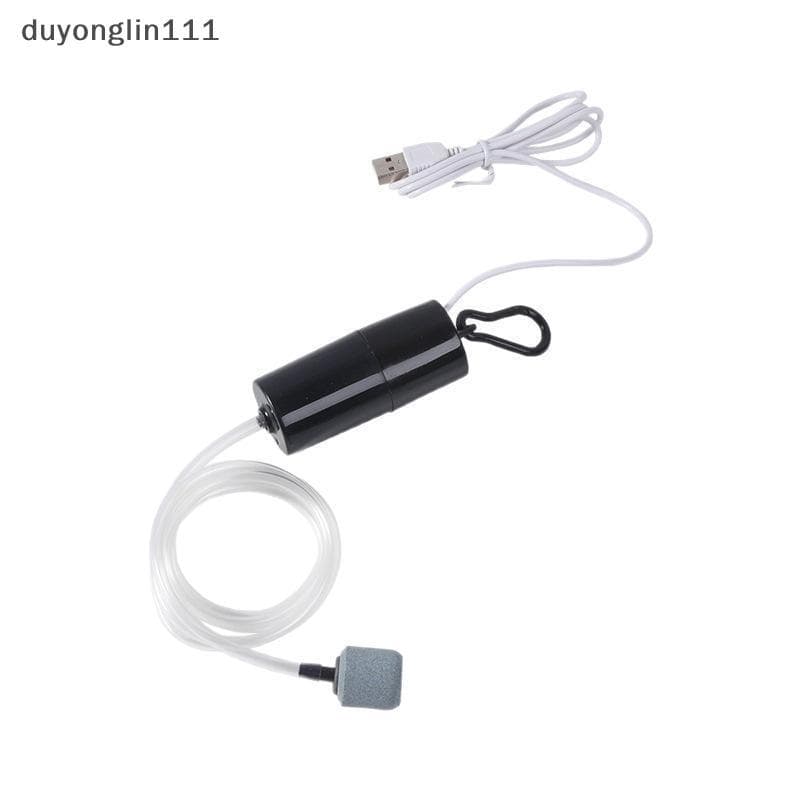 (duyonglin111) Aerador Bomba De Ar Para Criação De Peixes , Silencioso , Portátil , Aquário , Tanque Mini Oxigênio USB ,
