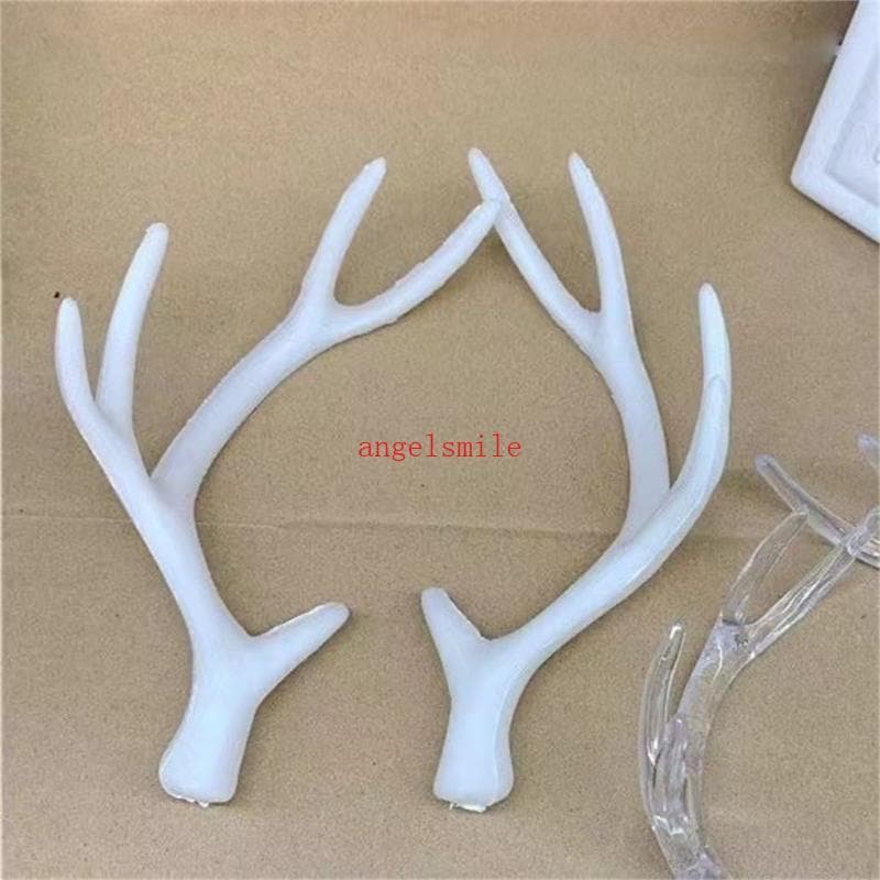 Chifres 1 Par Materiais Resina Fáceis Instalar Realista Para Cosplay E Festa Wear Traje Hairhoop P
