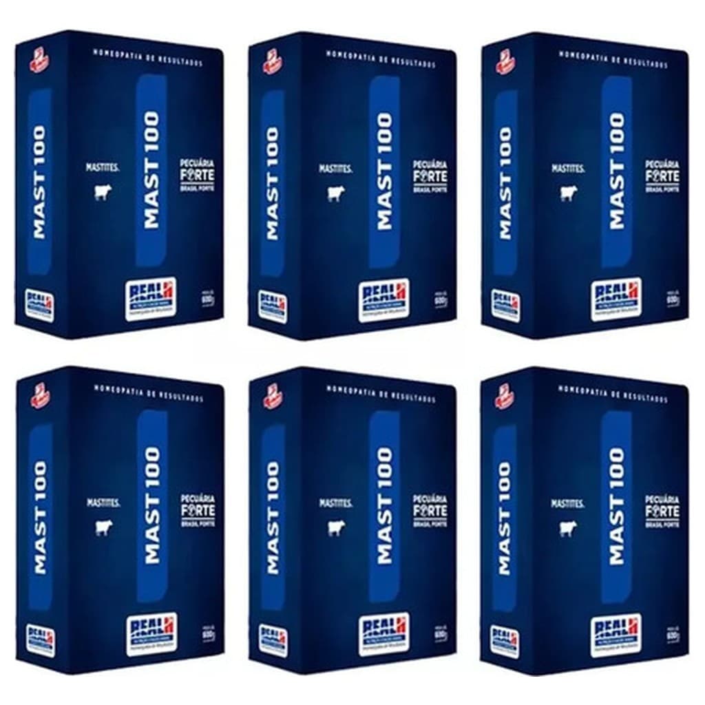 6 Unidades Mastite Mast 100 600g Homeopatia Realh Suplemento Bovino Prevencao Mastite Clinica Subclinica