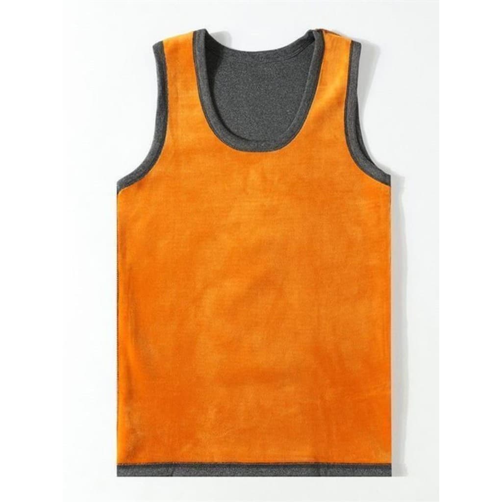 [Conjunto de duas peças] Colete térmico masculino de lã engrossado jovem tamanho grande colete de fundo masculino colete