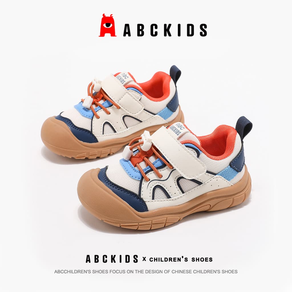 Abckids sapatos infantis meninos 2026 outono novo estilo sapatos leves de sola macia sapatos de bebê crianças sapatos es