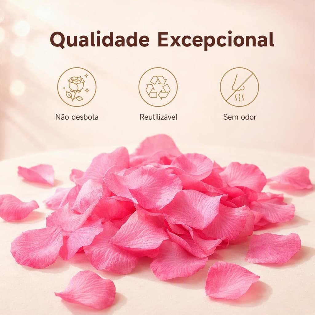 1000/2000/3000 Pcs Pétalas De Rosa Rosa Frescas Aromáticas Em Pacotes Facilmente Utilizáveis Para Decoracao E Arte