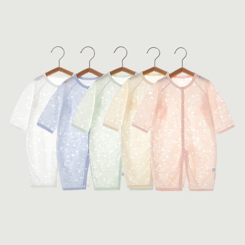 Macacão de bebê estilo fino verão bebê recém-nascido roupas da criança manga longa primavera verão pequena idade mensal