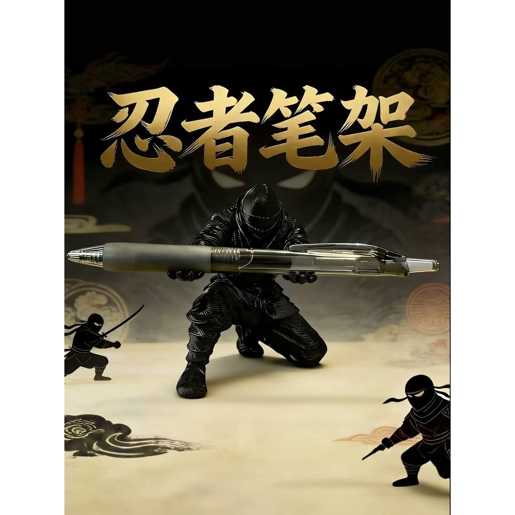 Ninja caneta titular decoração de mesa ornamentos caneta titular óculos titular papelaria presentes criativos exclusivos