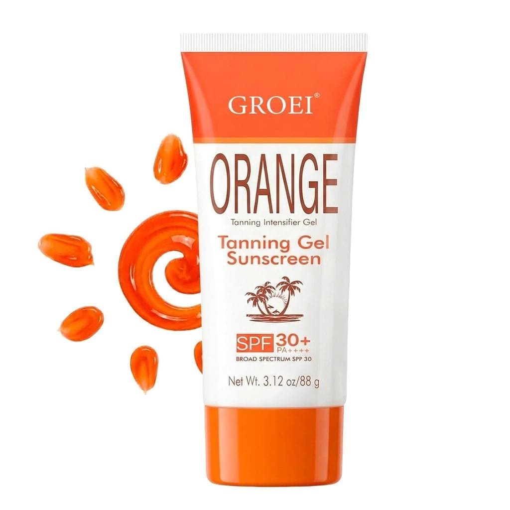 Gel Bronzeador Protetor Solar FPS 30+ com Óleo de Coco e Vitamina E, 3.12oz JLS5