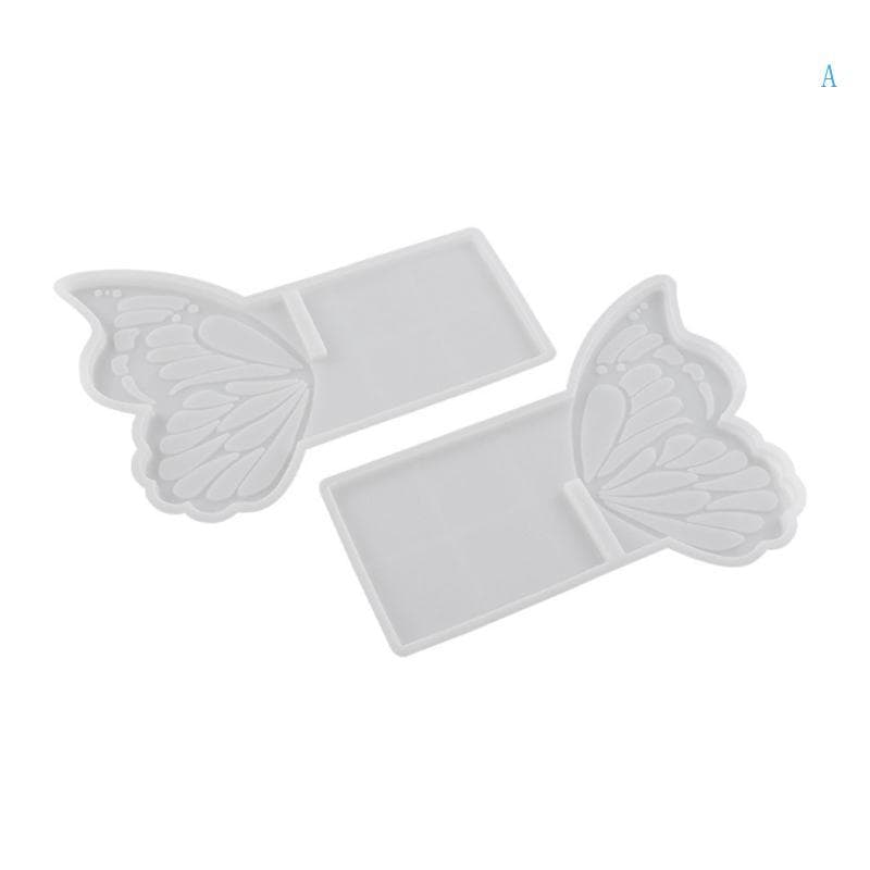 Uma Resina De Silicone Forma Borboleta Estante Molde Criativo Bookrack Epóxi Prático Decoração Do Casamento