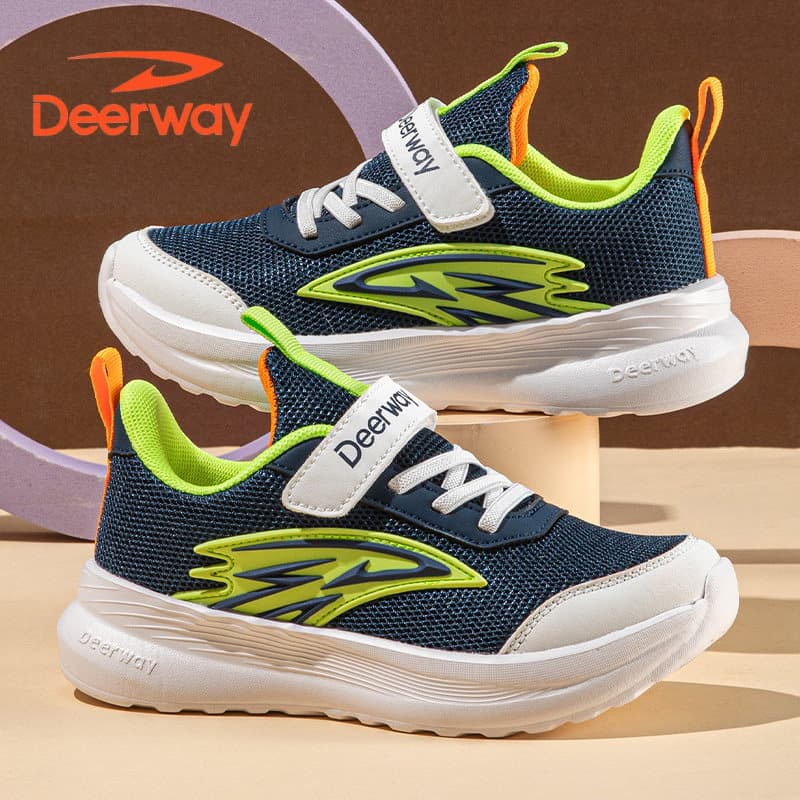 Delhui sapatos infantis sapatos esportivos 2026 primavera outono novo estilo malha leve respirável tênis de corrida meni
