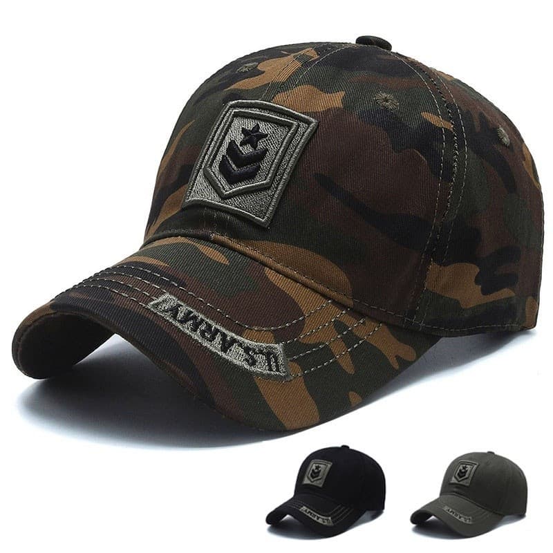 Novo Boné Tático Camuflado para Homens, Proteção Solar de Verão, Boné Militar Feminino