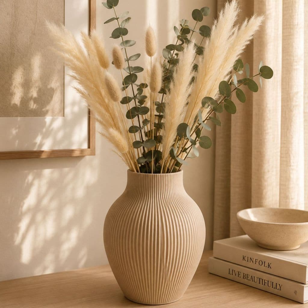 Vaso Decorativo Moderno Minimalista para Sala, Quarto e Escritório