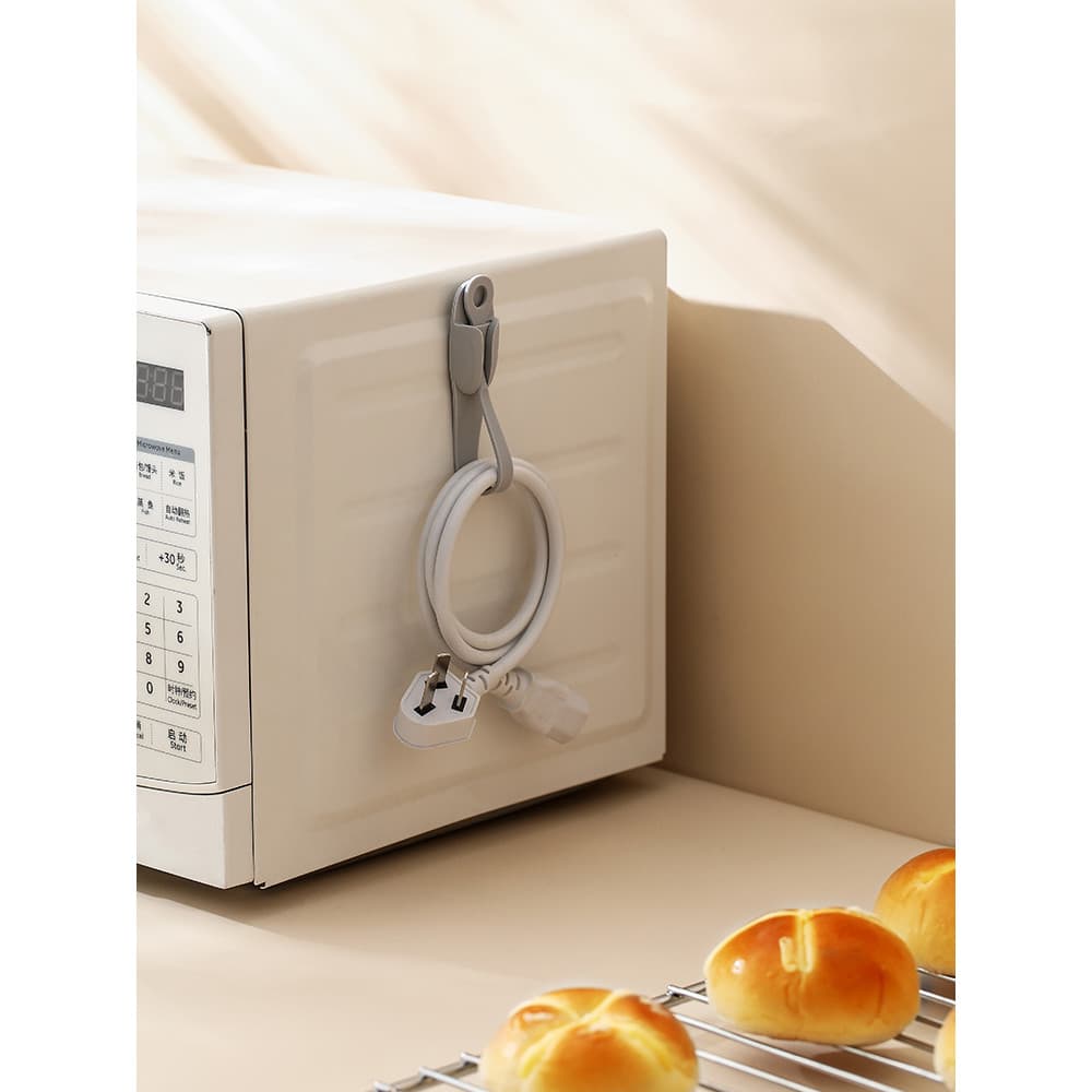 Braçadeira de cabo de Silicone pendurado Plug cabo de dados arrumado fio organizador cabo do telefone móvel cabo de alim