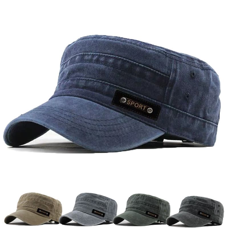Chapéu masculino na moda versão coreana lavado Denim respirável chapéu moda ao ar livre pára-sol plana chapéu senhoras C