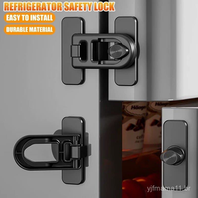 Travas de segurança para refrigeradores e armários - anti-esmagamento, travas de gaveta à prova de crianças, travas de j