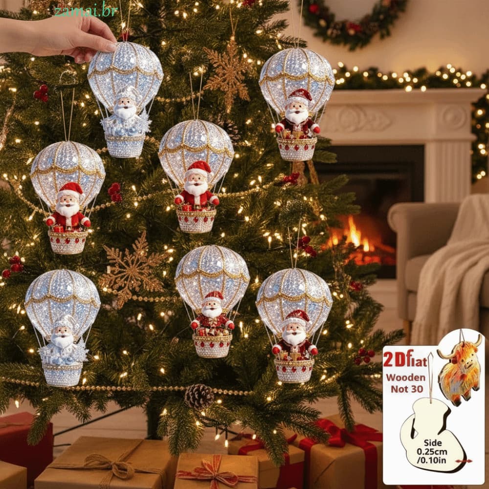 ZAMAI 8/16pcs Decoração De Árvore De Natal , Boneco De Neve Pendurado Artesanato Delicado DIY Pingente De Papai Noel