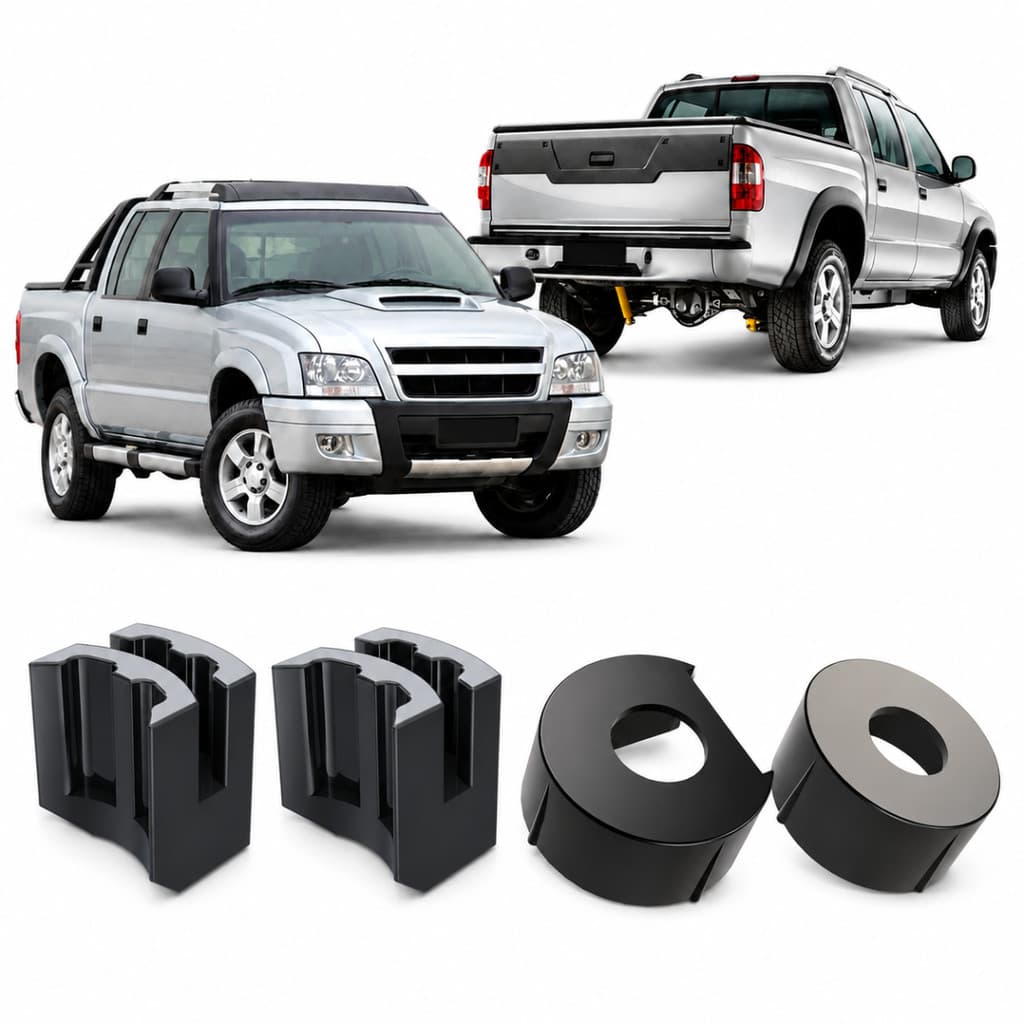 Kit Bucha Reparo Tampa Traseira Dobradiça S10 1995 Até 2012 4 Peças