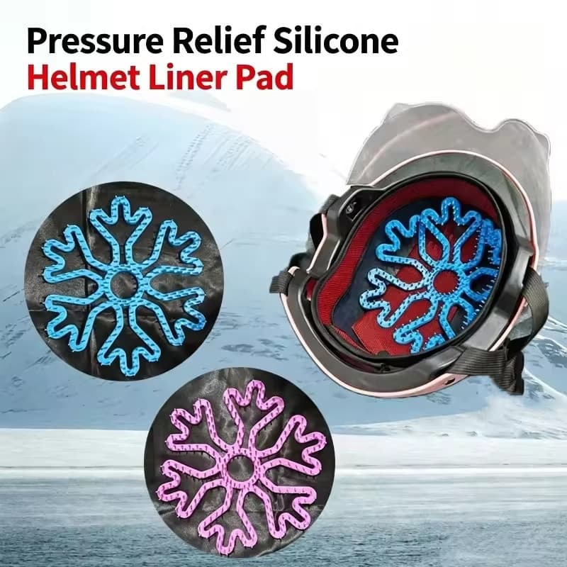 Capacete De Motocicleta Interior Almofada Flexível Silicone Protetor Respirável Estofamento
