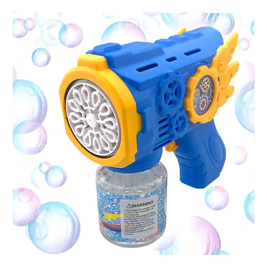 Brinquedo Bubble Gun Maquina Arminha Pistola Bolha De Sabão Infantil Cor Rosa