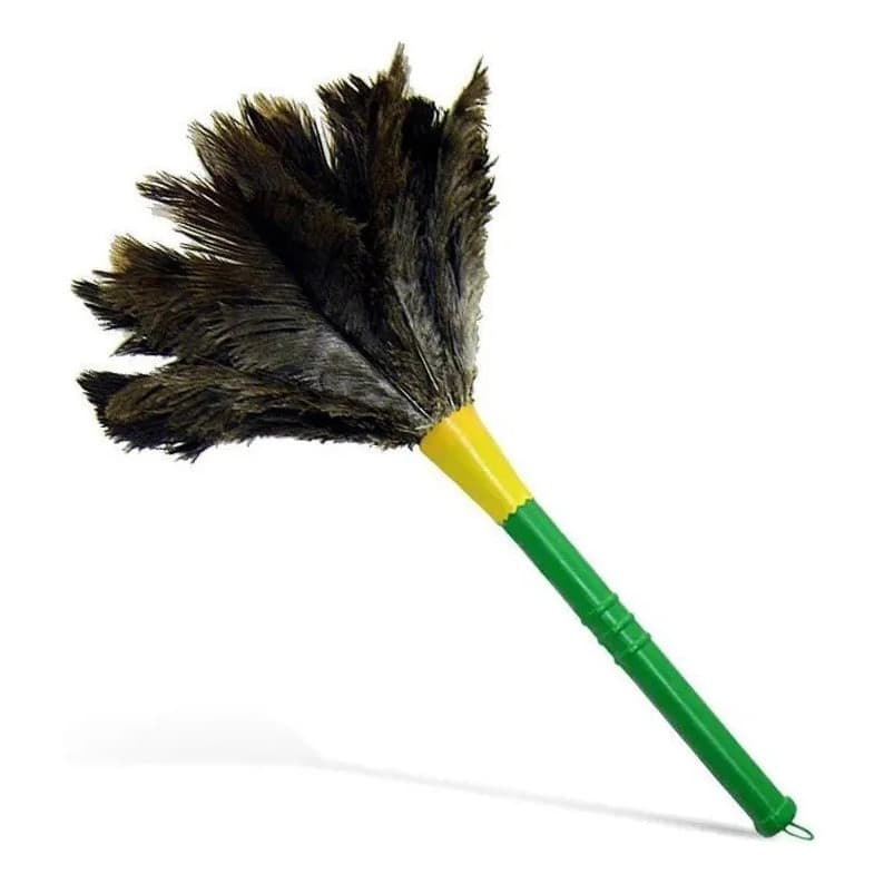 Espanador De Pó CB SHOP 37cm Pena De Avestruz Limpa Poeira De Moveis Tira Pó