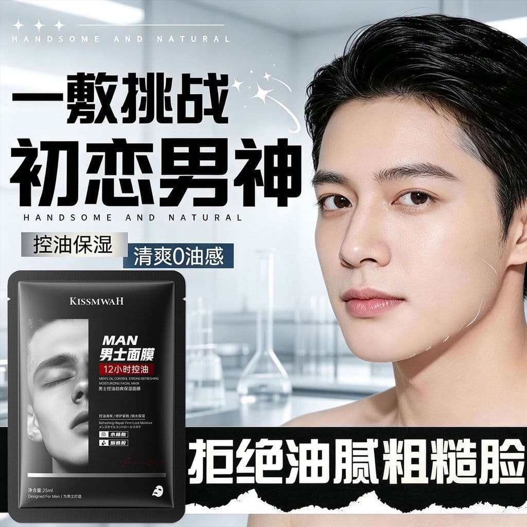 Máscara De Controle De Óleo De Ácido Salicílico Masculino Amide Hydrating20260908