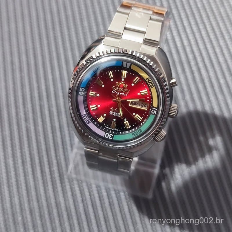 Orient Fashion Relógio Automático Série De Mecânico De Três Mãos Masculino Marca Top Estilo Atmosférico