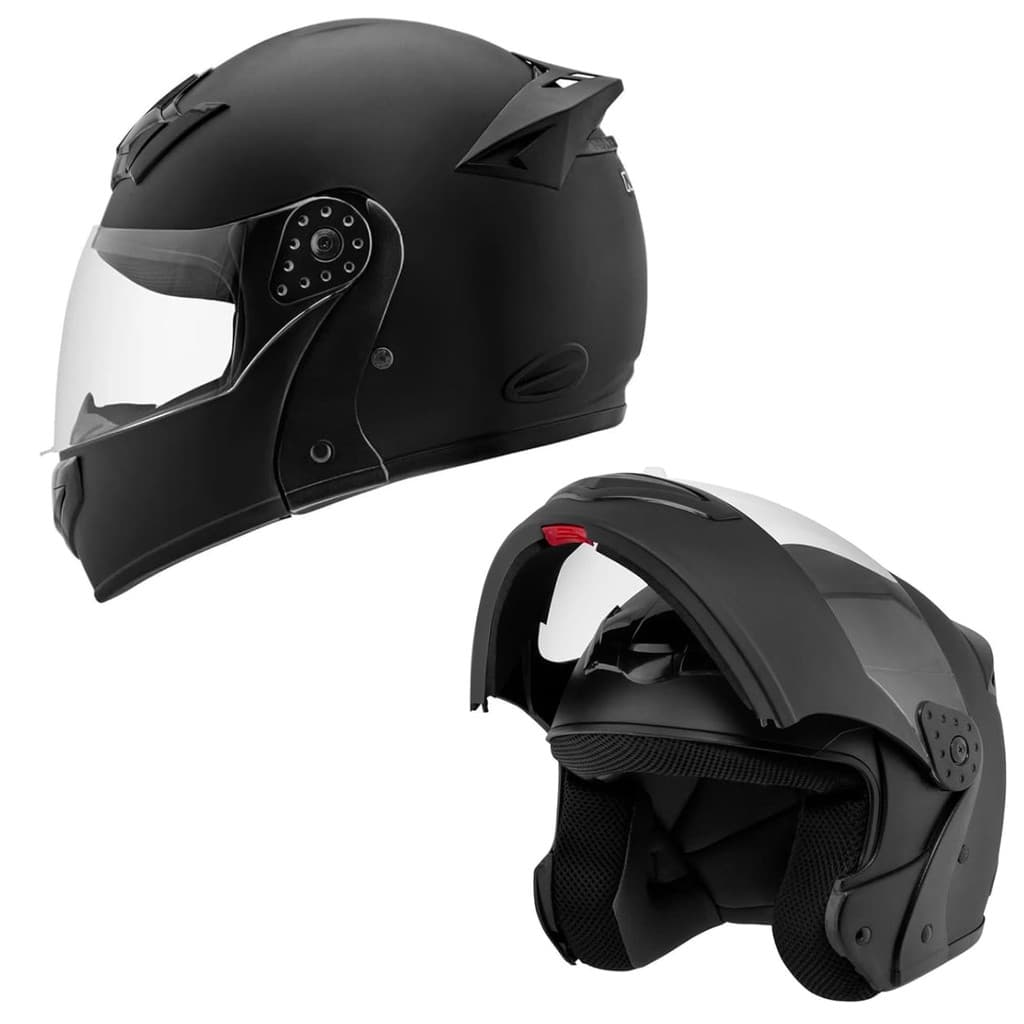 Capacete Robocop Mixs Gladiator Classic Escamoteável Modular