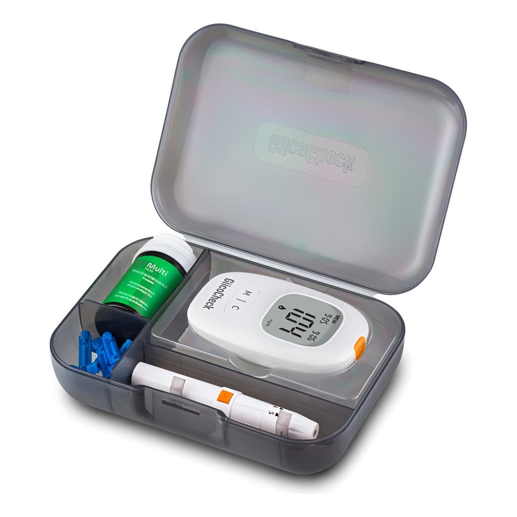 Aparelho Glicocheck para Medição de Glicemia Capilar MultiSaude HC487 Branco