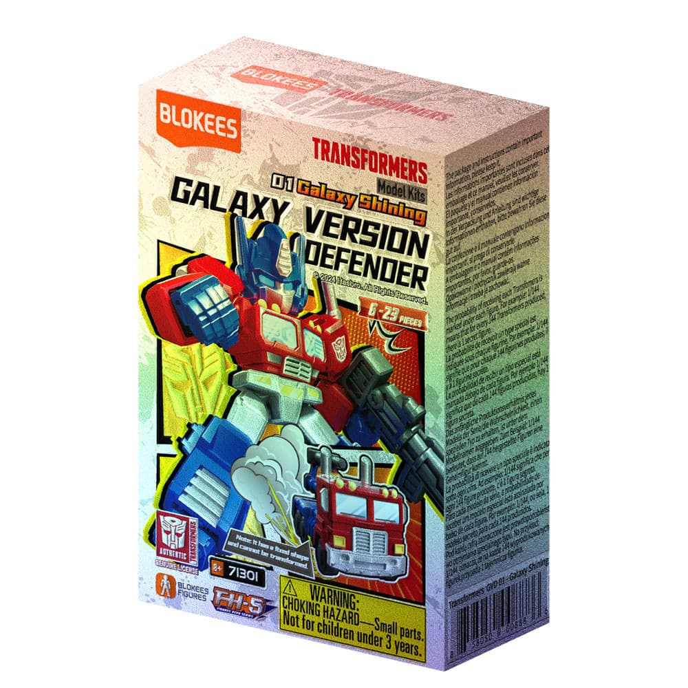 Transformers Blokees Defender Version 01 Polibrinq | Boneco Montável Colecionável | Edição Nova e Original