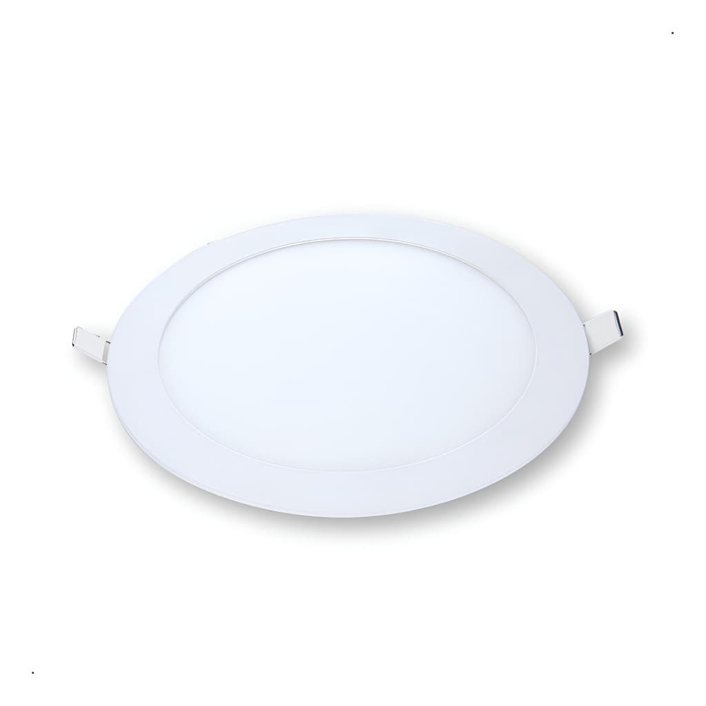 Painel De Led Embutir Redonda Flat Led 18w Biv Estrutura