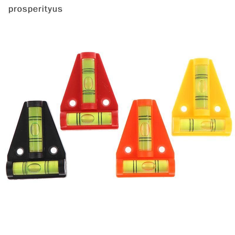 [prosperityus] 2 Unidades Tipo T Instrumento De Medição De Nível De Espírito Triangular Ferramentas Plástico De Bolha [B