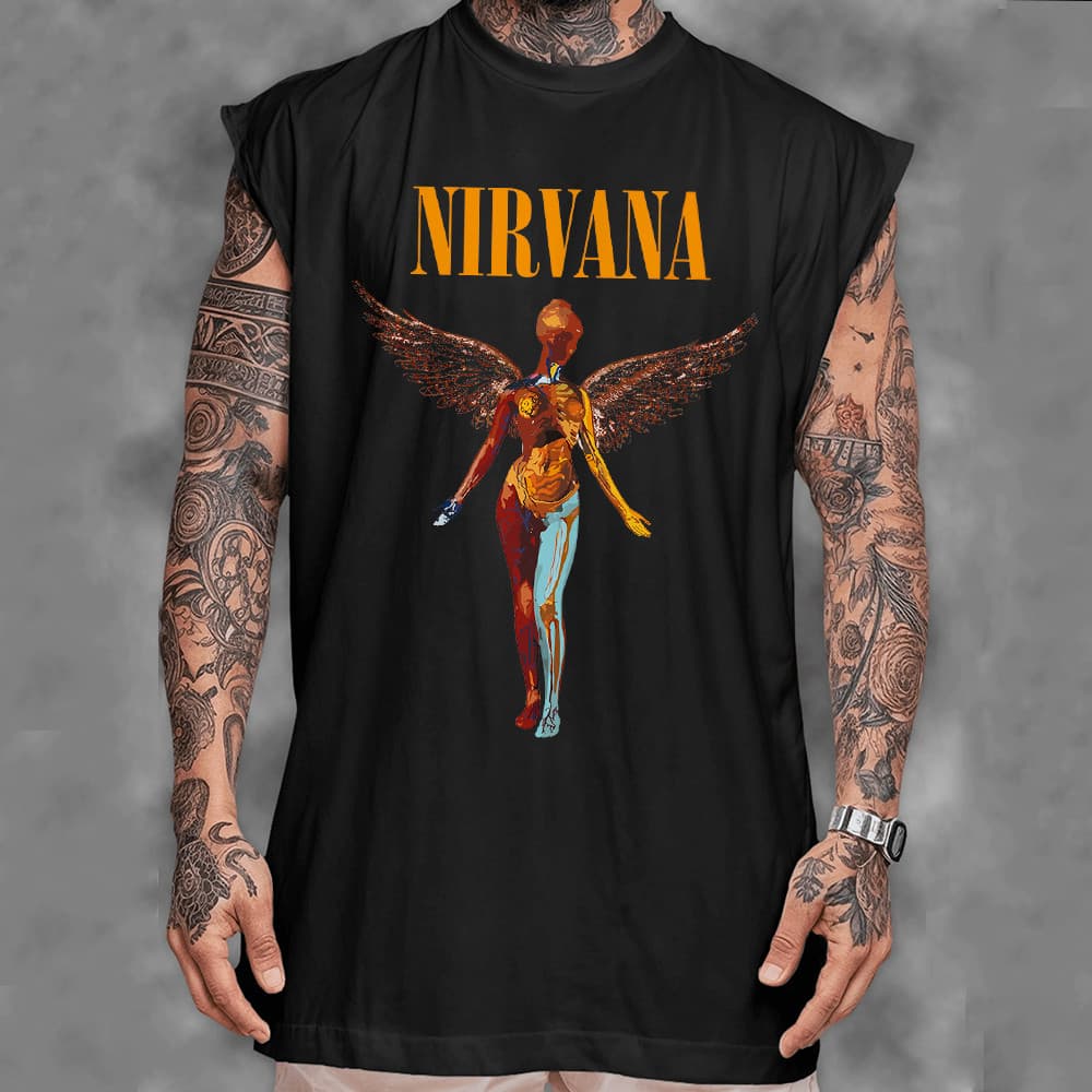 Regata Oversized Machao Nirvana In Utero Band Álbum Grunge
