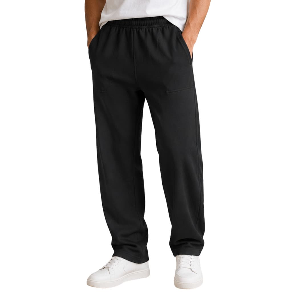 Calça Moletom Adulto Unissex Dalri Tradicional Sem Punho Com 2 Bolsos