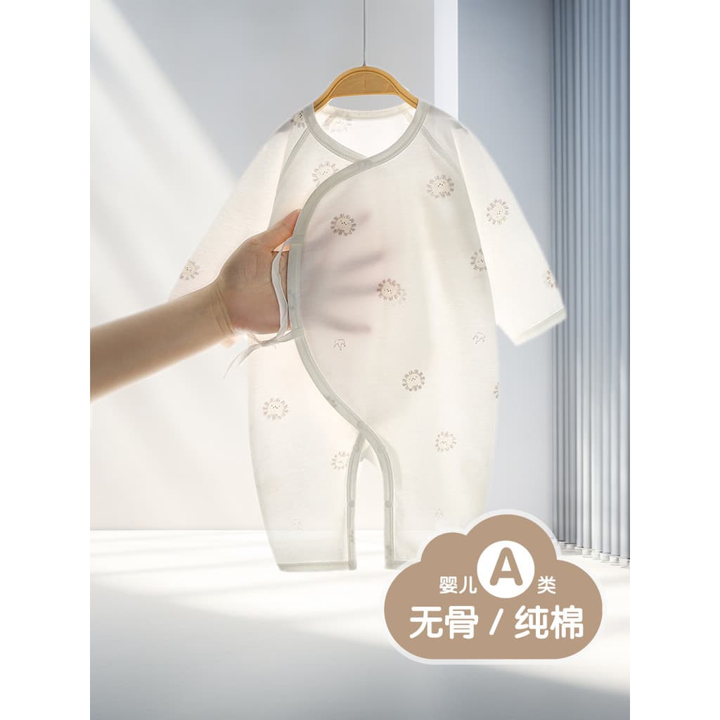 Bebê bebê roupas de verão fino recém-nascido Bodysuit algodão puro desossado 0-6 meses masculino feminino bebê borboleta