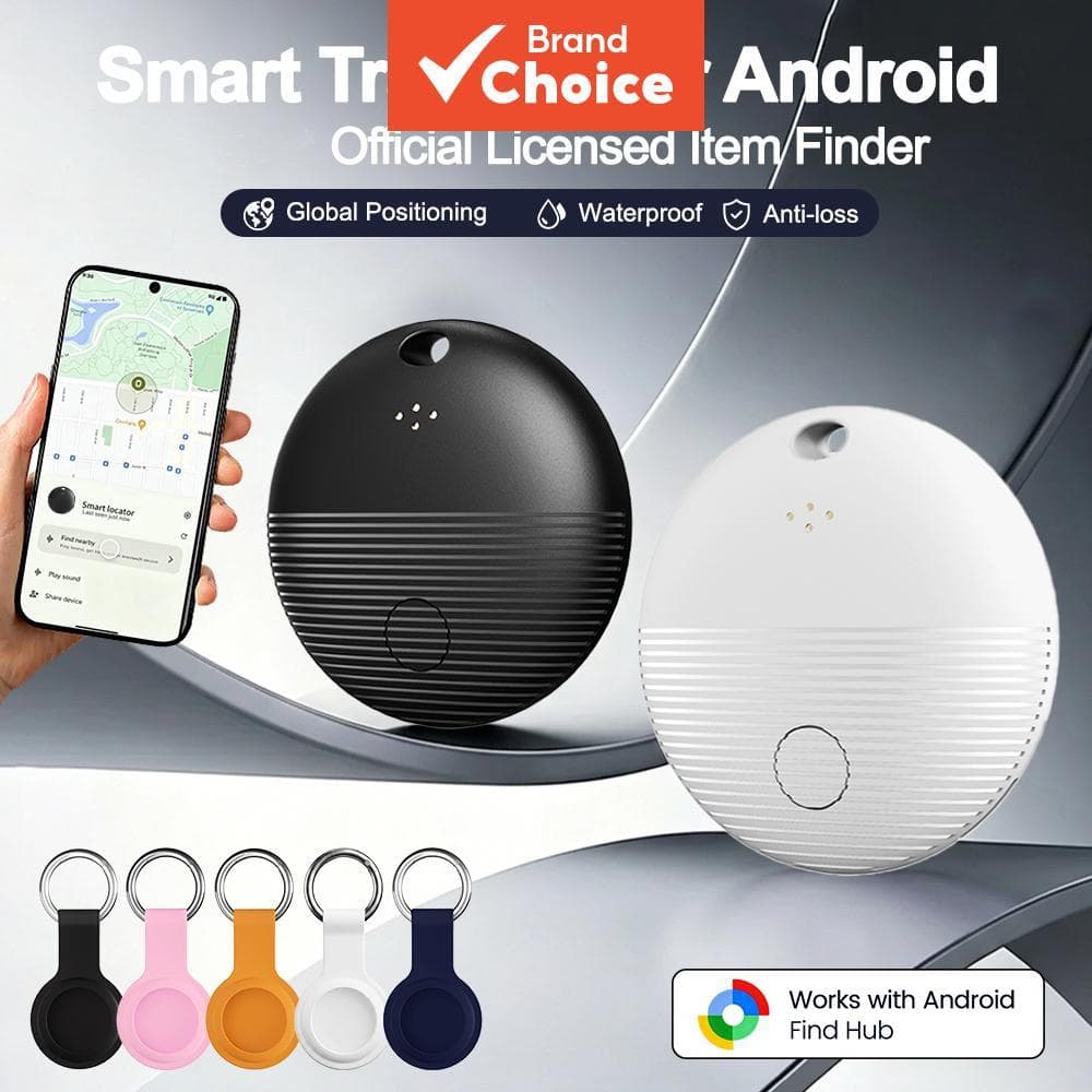 Rastreador GPS Android Find My Tag Inteligente com Capa de Silicone, Localizador Bluetooth Portátil para Bicicleta,