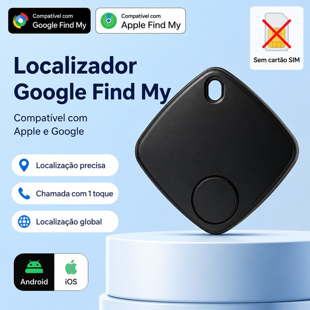 Tag Inteligente Bluetooth Localizador para Chaves Mochila Bolsa Carteira Anti Perda