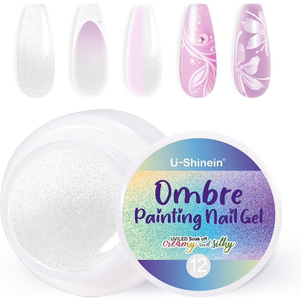 Esmalte em gel colorido com efeito degradê para primavera e verão, adequado para unhas degradê, unhas halo, manicure fra