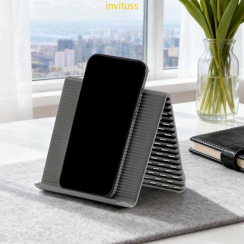 Suporte Dobrável Para Telefone Inv Flexível Silicone Macio Adequado