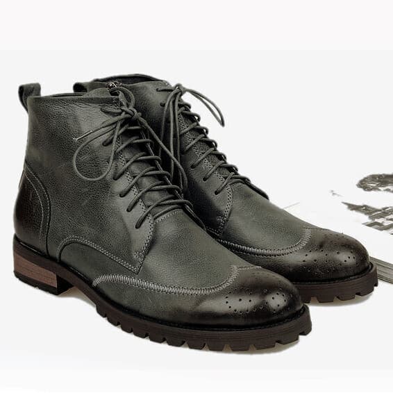 Outono britânico couro genuíno Retro sapatos masculinos Martin botas versão coreana botas masculinas botas de couro moda