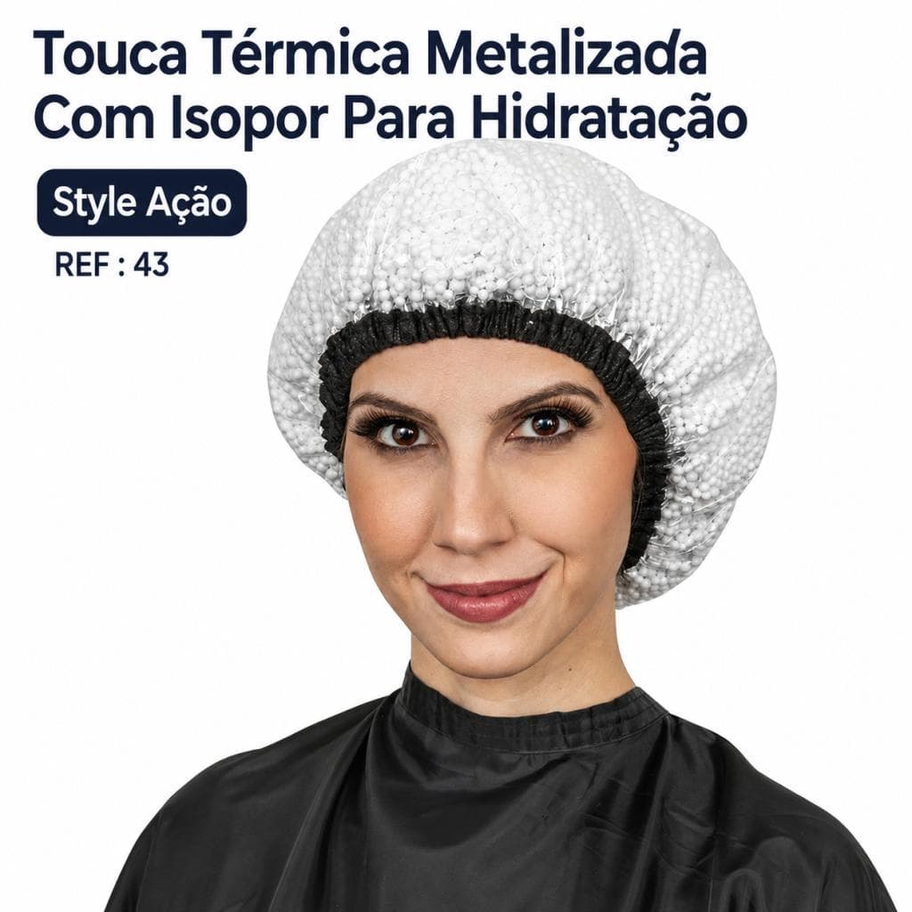 Touca Térmica Metalizada Com Isopor Para Hidratação  - Style Ação REF : 43 - Reds