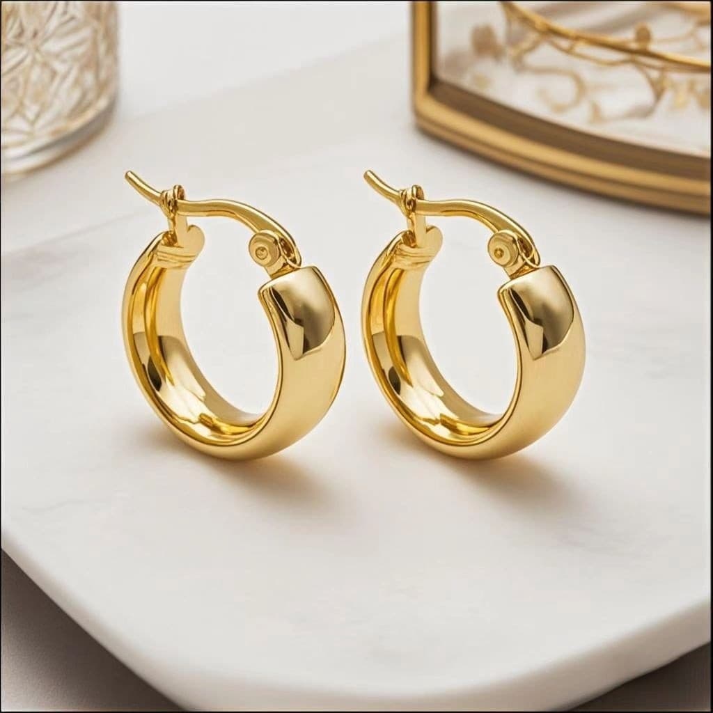 | 【cartelas de brincos feminino】 | kit brinco aço inoxidável ❆Brincos circulares femininos estilo ins luz luxo High-End