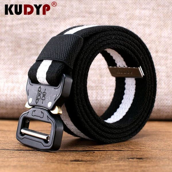 | 【cinto masculino grife】 | ✱Homens fivela automática fivela de Metal cinto de lona tático tecido ao ar livre cinto de p