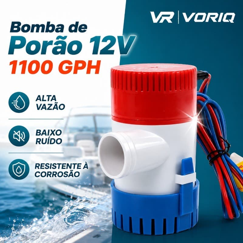 Bomba De Porão Água De Barcos Náuticos 12V 1100gph Bomba Submersa Para Homeboat Lancha