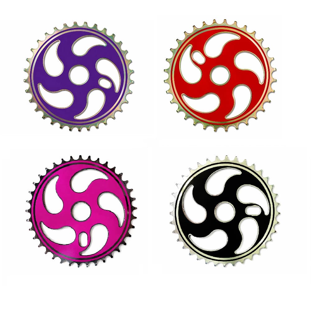 Roda Dentada 36D Colorida Bicicleta Coroa Engrenagem