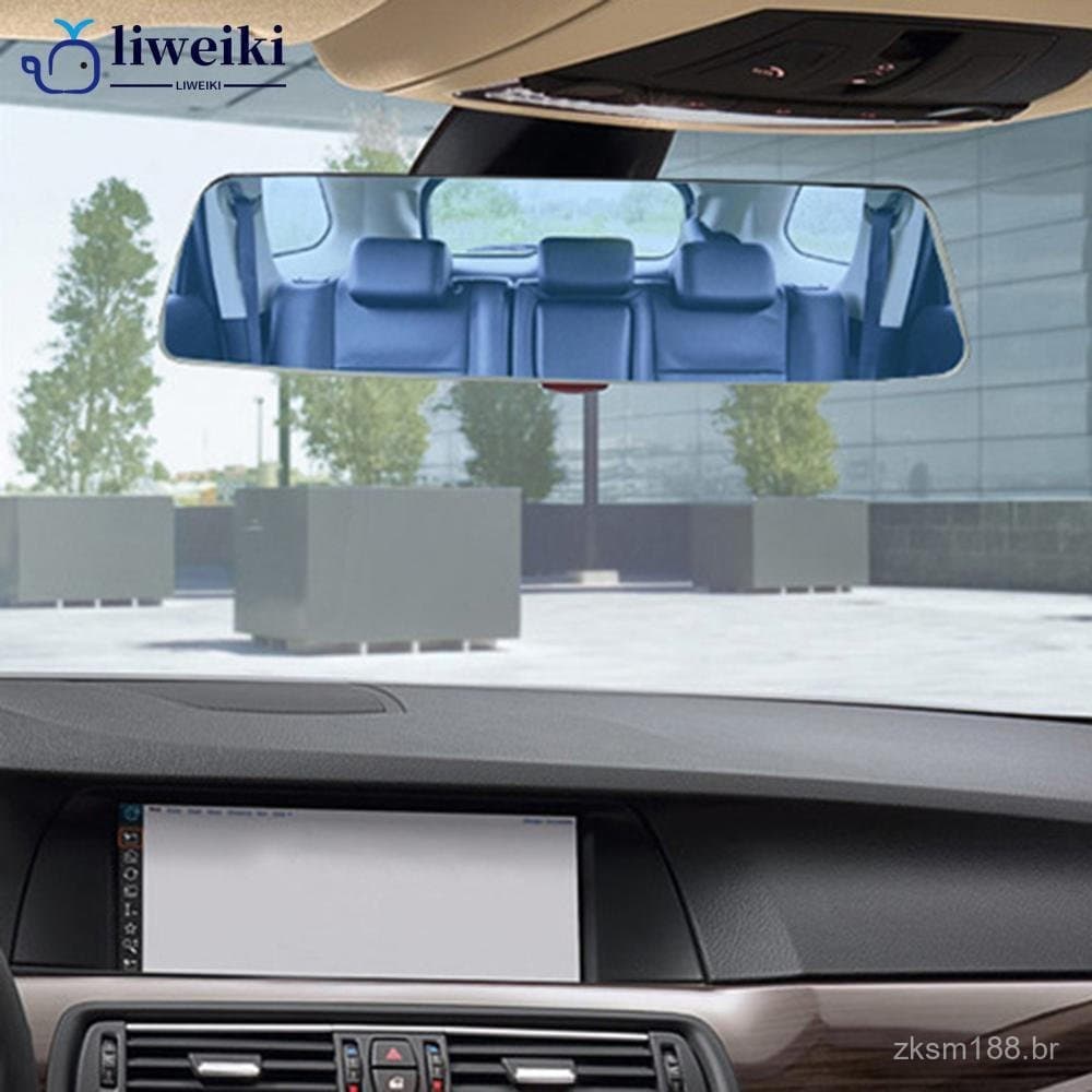 Acessórios de Espelho Retrovisor Auxiliar para Carro Sem Moldura, Espelho Retrovisor Panorâmico de Ângulo Amplo, Monitor